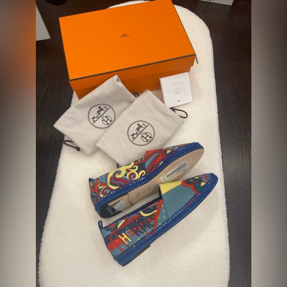 Brand New Hermes Espidrilles Tenerife Bleu size 40 - Picture 13 of 15